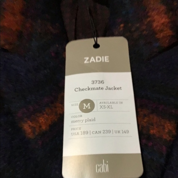 NWT CAbi checkmate jacket - never worn so still brand new! - Picture 3 of 6
